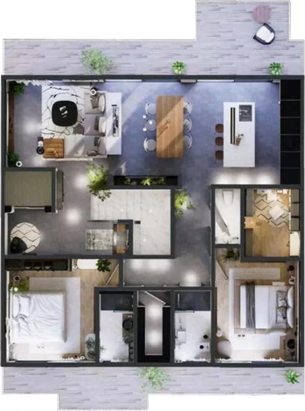 Appartement — Grüne Felder, Itzig — Itzig — 4