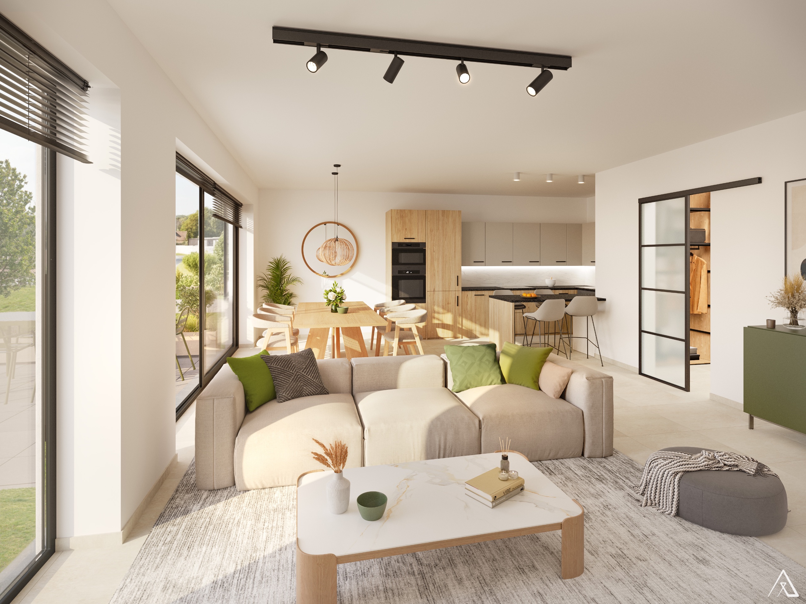 Duplex neuf, 2 chambres, terrasse et jardin — 5 / 7