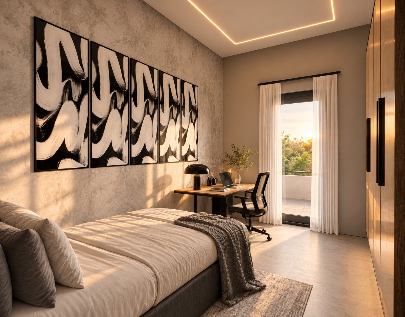 Penthouse 4 chambres — Résidence Via Cappello, Munsbach — 7 / 11
