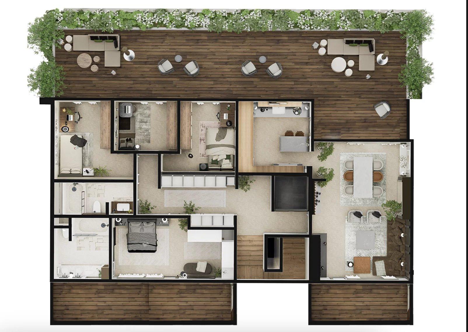 Penthouse 4 chambres — Résidence Via Cappello, Munsbach — Schuttrange — 2