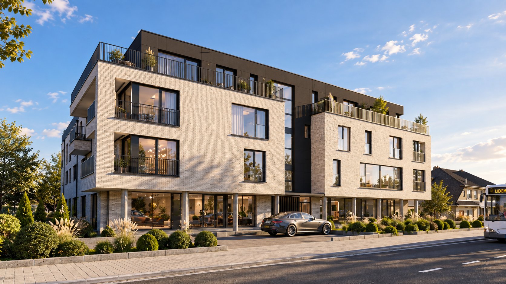 New 1-bedroom apartment with terrace — Strassen — 4 / 8