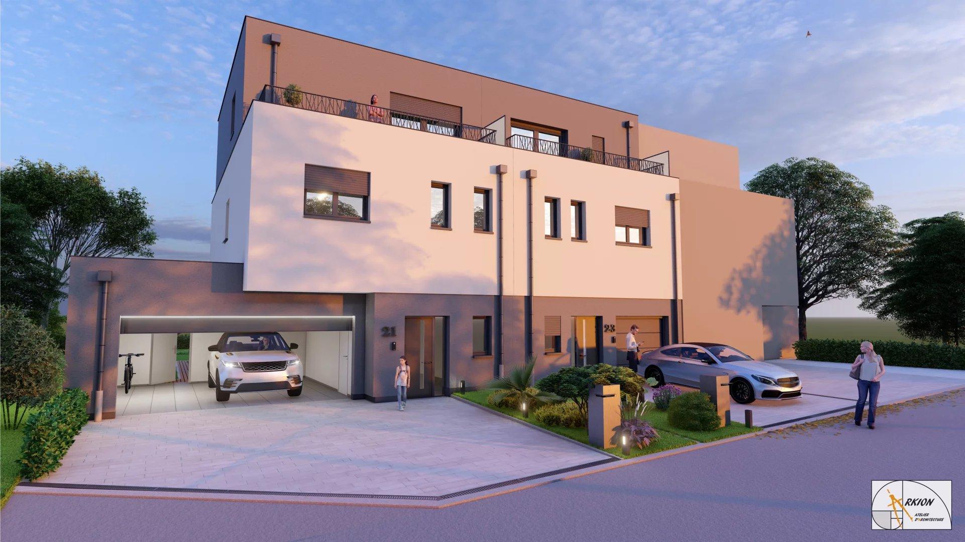 Capellen - Maison mitoyenne 4 chambres en construction — Capellen — 1
