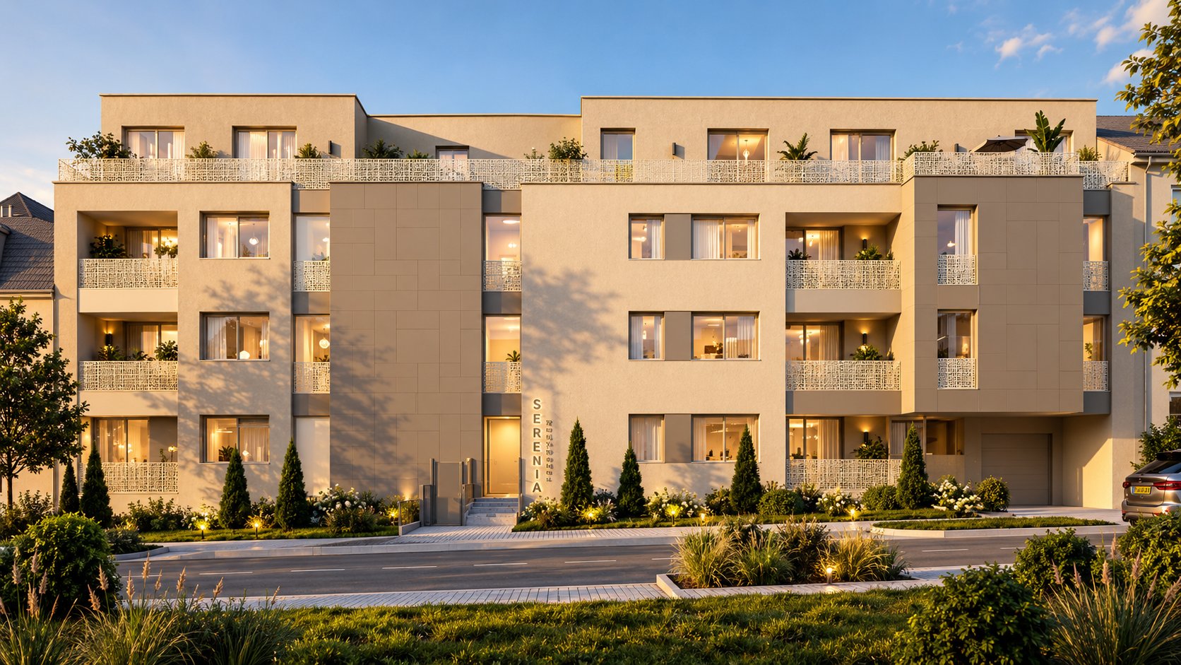 Appartement neuf 2 chambres avec grande terrasse — Oberkorn — 2 / 6