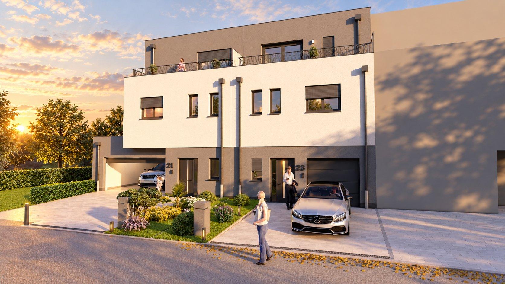 Capellen - Maison mitoyenne 4 chambres en construction